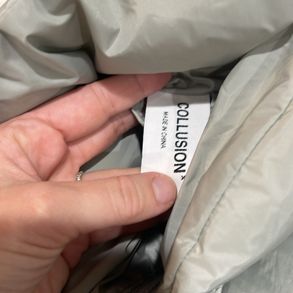 ASOS Silver Puffer Jacket - Picture 5 of 7